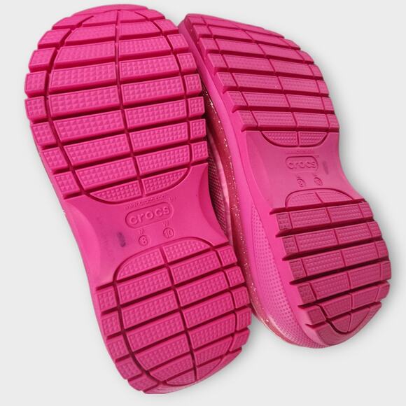 Crocs x Barbie the Movie Mega Crush Clog Womens 10 Mens 8 Pink Platform *READ - Picture 5 of 12